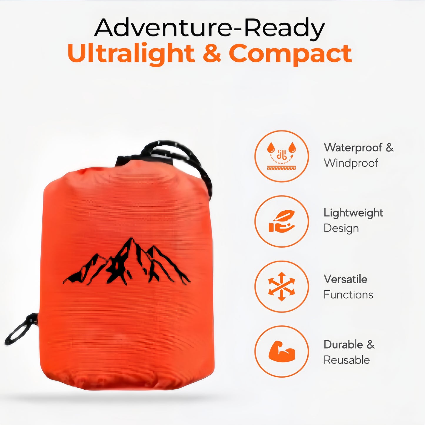 Heat Retention Emergency Sleeping Bag™