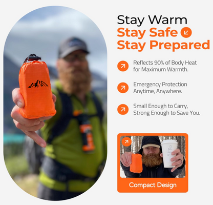 Heat Retention Emergency Sleeping Bag™